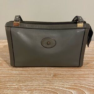 John Romain Gray Vintage Leather Bag